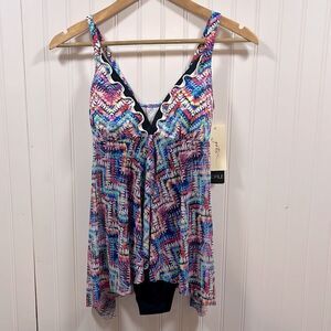 Gottex fly away tummy control one piece swimsuit